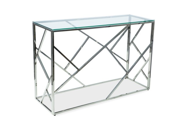 BLOSSOM - Sminkbord i glas och rostfritt stål