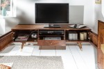 MIRAMISS - TV-möbel i massivt akaciaträ 140 cm