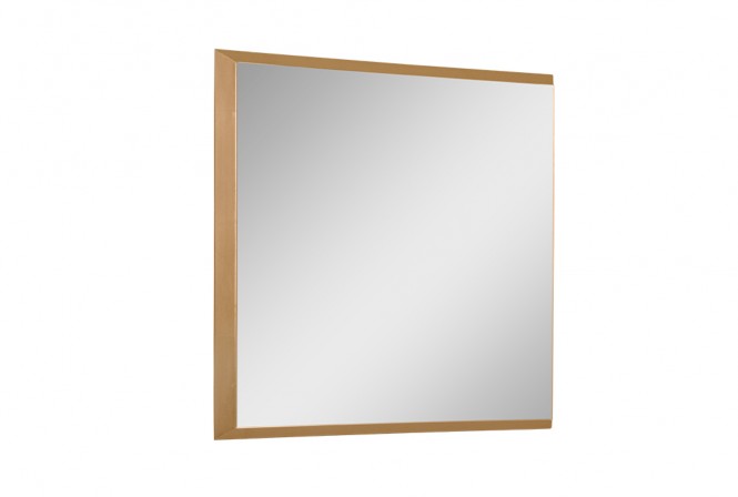Modern mirror in a gold frame 53 x 53 cm