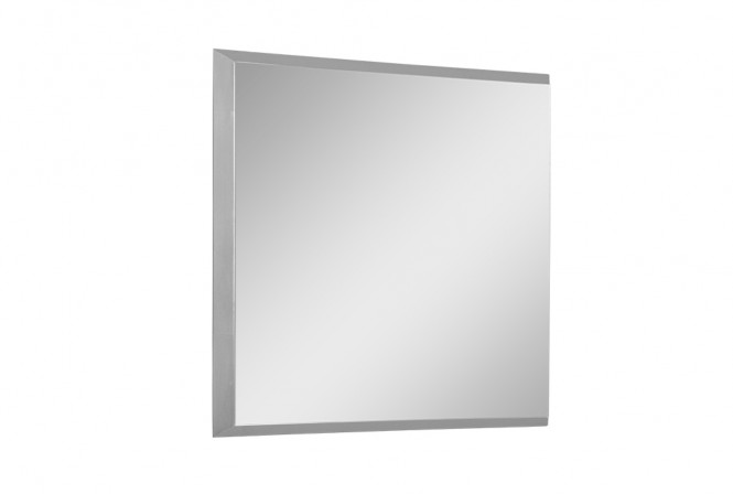 Modern mirror in a silver frame 53 x 53 cm