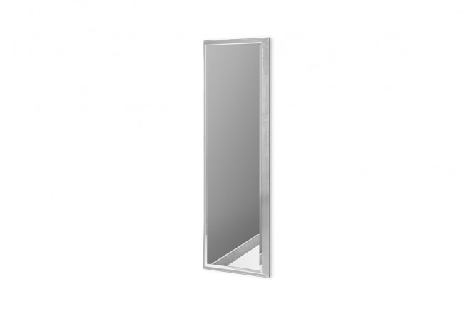 Modern mirror in a silver frame 23 x 83 cm