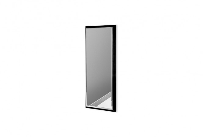 Modern mirror in a black frame 18 x 53 cm
