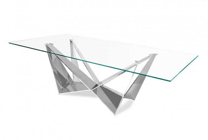 Designer table shiny base 240 x 120 x 75 cm