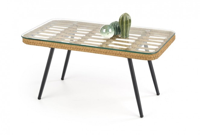 GARDEN - Härligt soffbord i rotting 90x50 cm