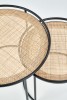 SULAWESI - Set om två soffbord industriell stil 51 cm
