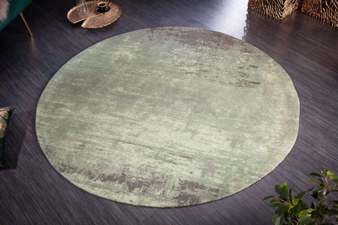Carpet Modern Art 150cm round green beige