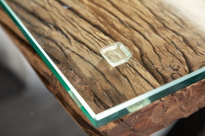 SANDY - Glasskiva för 220 cm matbord