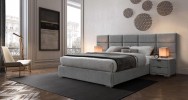OLIVIA - 160 cm säng i grått