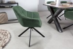 Rotating chair Papillon dark green