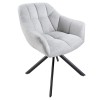 Chair Papillon light gray rotatable