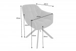 Chair Papillon anthracite rotatable