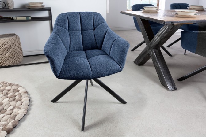 Rotating chair Papillon dark blue