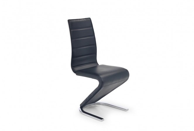 SCOTT - modern stol ECO-läder svart/vit